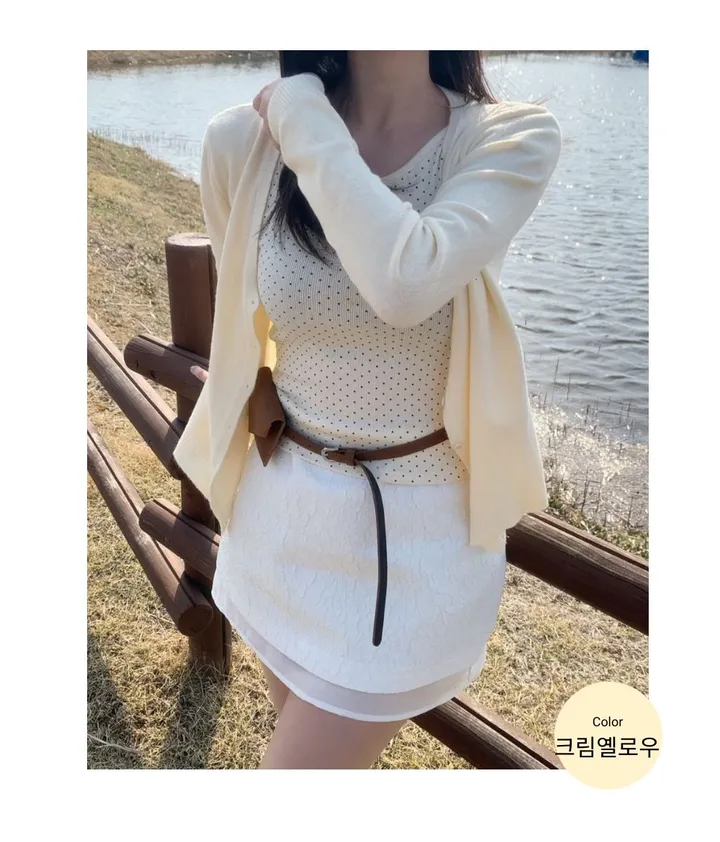 [리뷰극찬❤️/부드러움🔥👍/기본핏]  러프 브이넥 극세사 가디건 상세 이미지 28