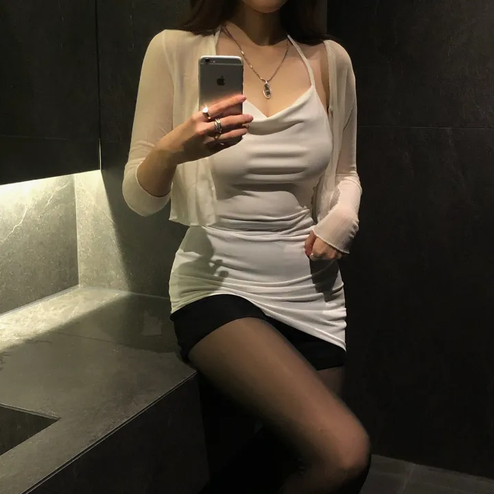 봄가디건🤍 [*슥걸치는! 여리핏보장] 슬릿 텐셀 브이넥 시스루 가디건 - 6color / 봄신상 여름신상 살안타템 꾸안꾸 가디건 크롭가디건 브이넥가디건 개강룩 간절기 상세 이미지 44