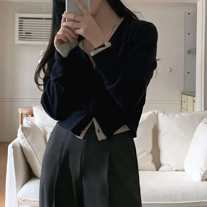 [원단좋아요🤎/연그레이 당일출고!] 자체제작 #크치Made 욜로 포켓 어텀 니트 크롭 올드머니 가디건 - cd 상세 이미지 92