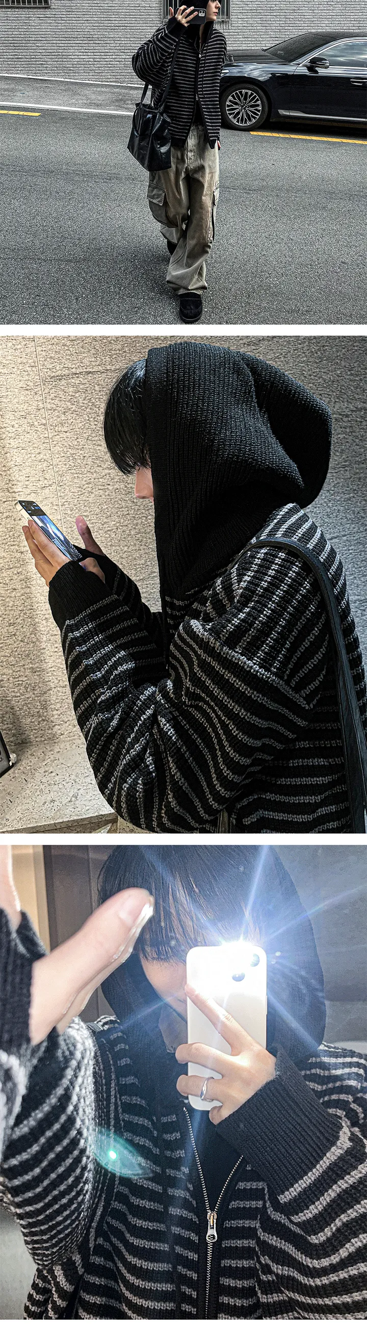 커디에 워머 단가라 후드집업 상세 이미지 5