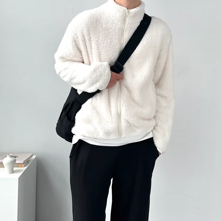 [당일발송!/1+1할인] 소프트 보들 플리스 집업 자켓 후리스 점퍼 아우터 남녀공용베이직플리스자켓 상세 이미지 25
