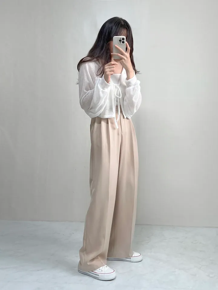(3col) 루즈핏 볼레로 리본 긴팔 가디건 상세 이미지 4