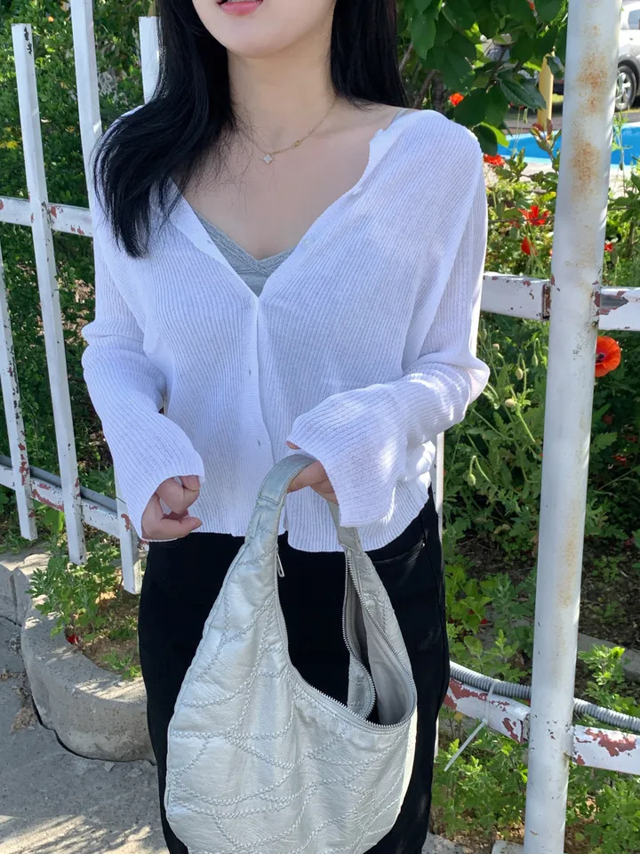 [2000장돌파🍧]샤베트 골지 여름가디건 상세 이미지 19