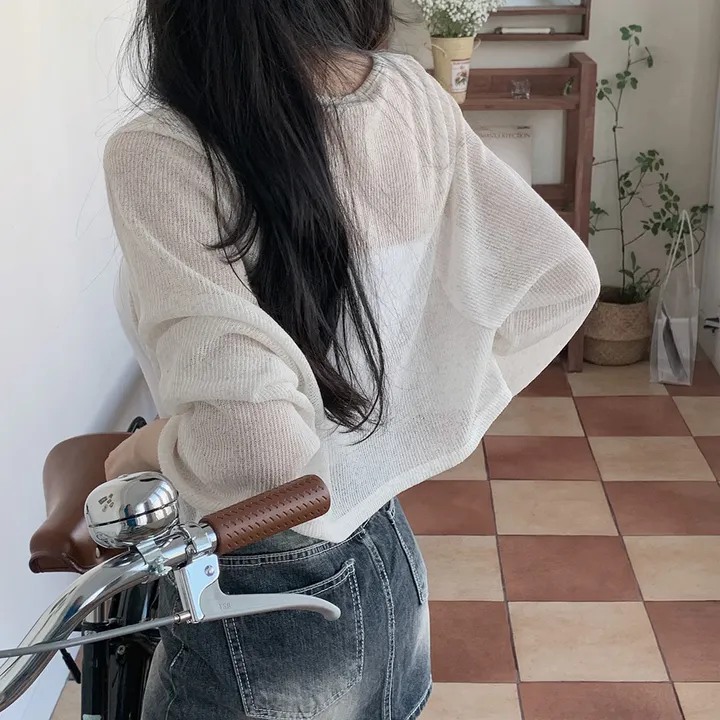[햇빛차단☀️/블랙 당일출고!] 자체제작 #크치Made 순애 린넨 세미 크롭 볼레로 여름가디건 - cd (장마룩,워터밤,흠뻑쇼 필수템) 상세 이미지 87