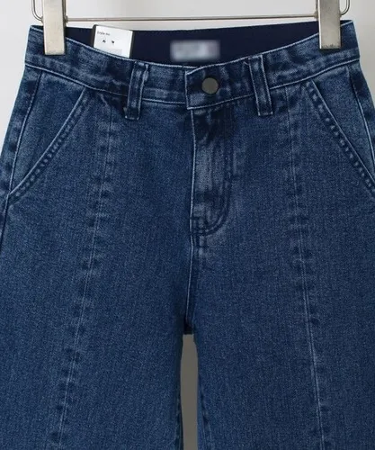 와일드 스톤 배기 데님 303P085S 빅사이즈 여성의류