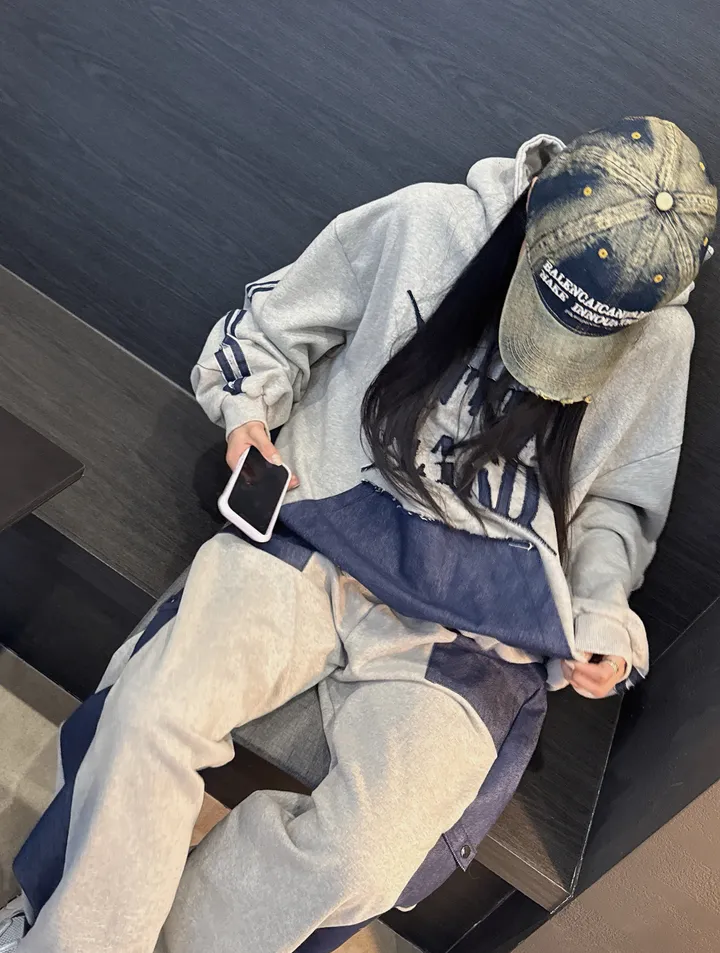 💜피그먼볼캡 2col unisex 하이앤드 데미지 얼굴소멸 깊은 볼캡 로로 피그먼cap 상세 이미지 11