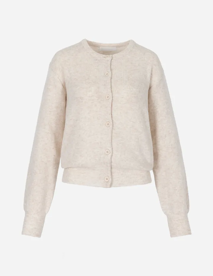 BASIC ROUND NECK KNIT CARDIGAN 베이직 라운드 니트 가디건 무지 긴팔 가디건 상세 이미지 8