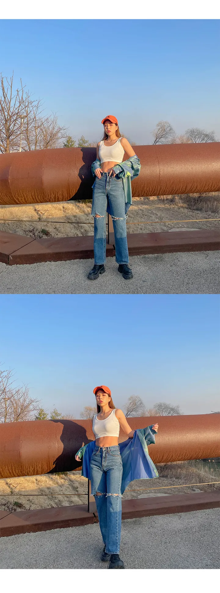 [당일출고] 투톤 오로라 루즈핏 퍼프 실크 블라우스 셔츠 / 빅사이즈 오버핏 / 연예인 아이돌의상 펜트하우스 루즈핏 글리터셔츠 반짝이 상세 이미지 25