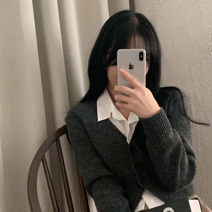 [허리잘록~] 모네 보카시 크롭 니트가디건 - 4color 상세 이미지 15