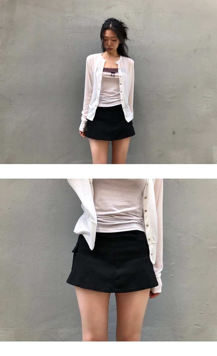 sheer ring cardigan (5color) / 시어 링 가디건 상세 이미지 2