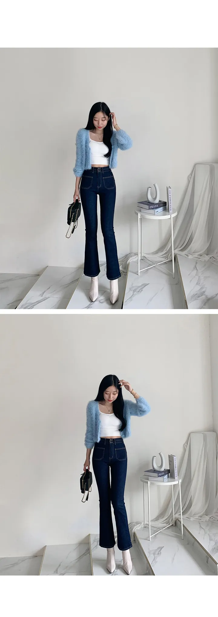 (촉감 굿~! 올해도 대박) 앙리 크롭 퍼가디건 상세 이미지 9