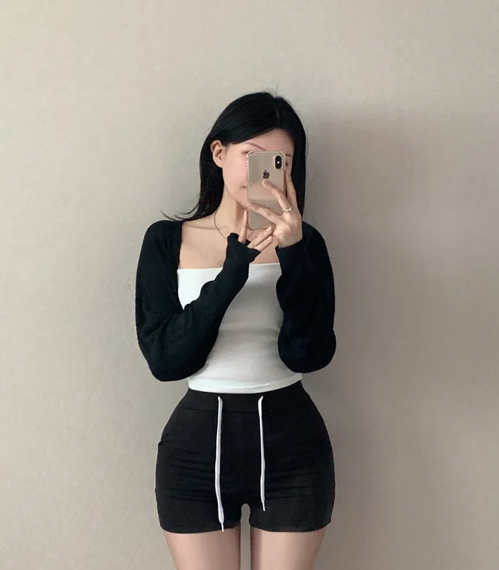*[4col/핏예쁨]가벼운 썸머 데일리 크롭 니트 볼레로 가디건 상세 이미지 1