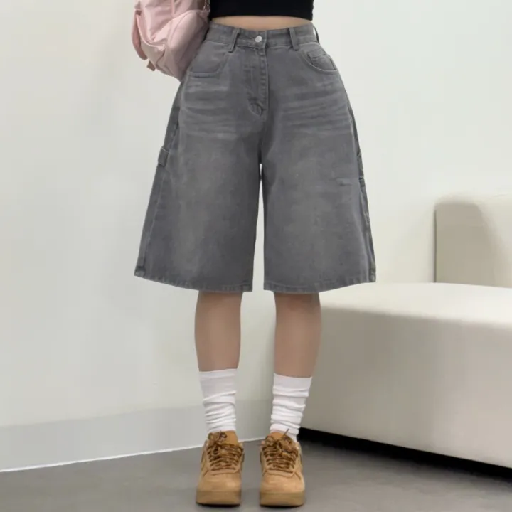 [카펜더버뮤다🐰/숏&롱/~2XL] 아일렛 카펜더 5부 7부 버뮤다 데님 숏팬츠 여름반바지 기장선택 남녀공용 하체커버 빅사이즈 (5Col) 상세 이미지 21