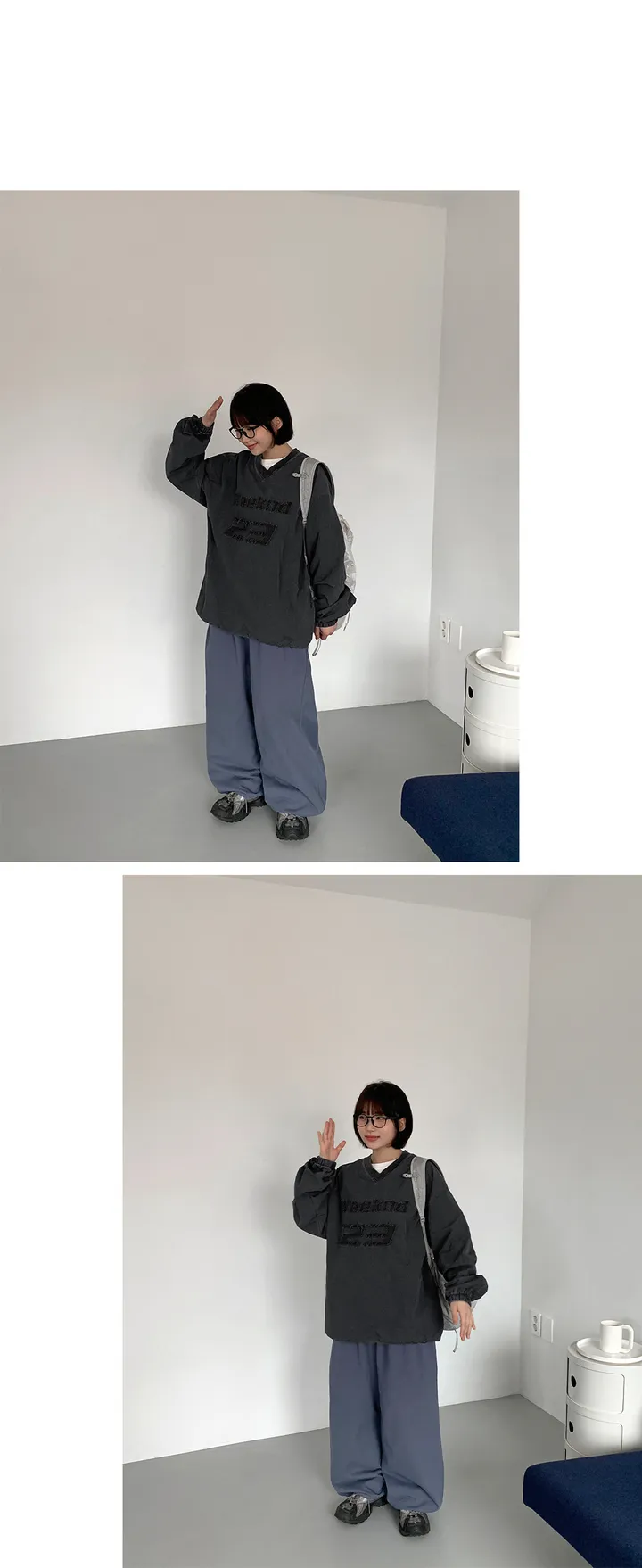 [에이블리단독][BAONHAUS] 프니디 코튼 밴딩 컬러 와이드 팬츠 (8color) 상세 이미지 31