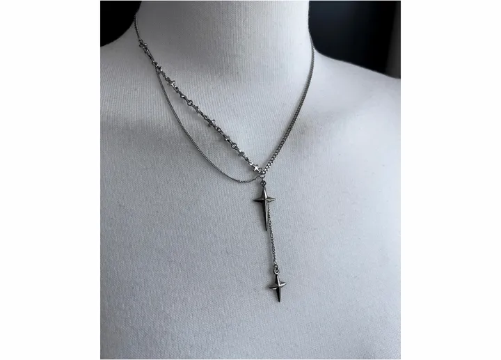 surgical cross layered necklace 상세 이미지 15