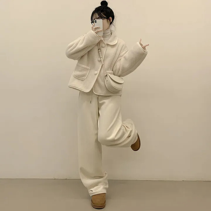 [양면퍼🧸/귀여움] 아방핏 양털 후리스 뽀송 카라 덤블 퍼자켓 크롭점퍼 밍크 숏코트 상세 이미지 18