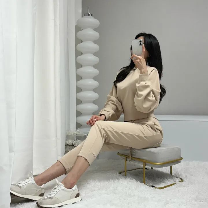 *밑단 포인트, 3color* 로로 슬림 일자 슬랙스 트레이닝 팬츠 상세 이미지 13