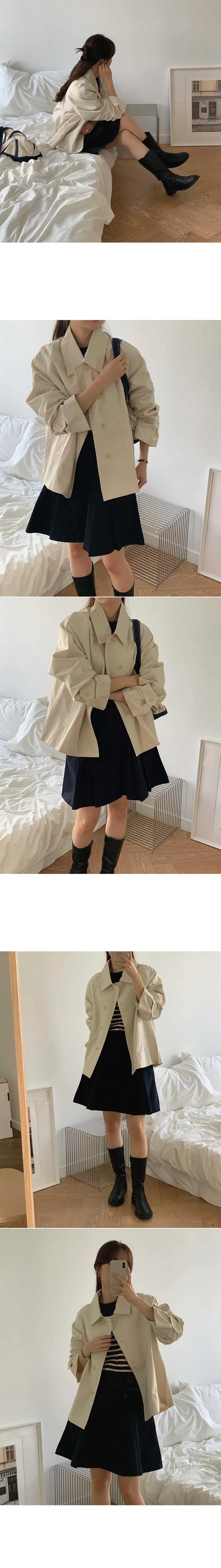 베이글 하프 트렌치 코트 (coat) 재진행! 상세 이미지 4
