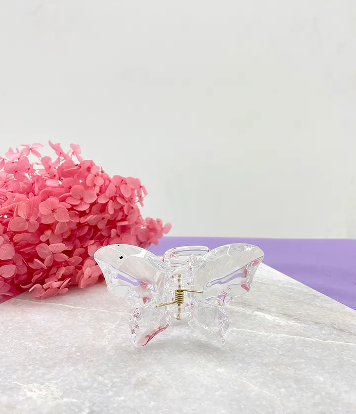 🌷집게핀증정/당일🌷 집게핀 봄 여름 13cm  투명 오로라 꼬임 사각 리본 유광 실버 하이틴 빅사이즈 꽃 반머리 묶음 헤어핀 머리핀 왕집게핀 헤어집게핀 헤어 집게삔 상세 이미지 170