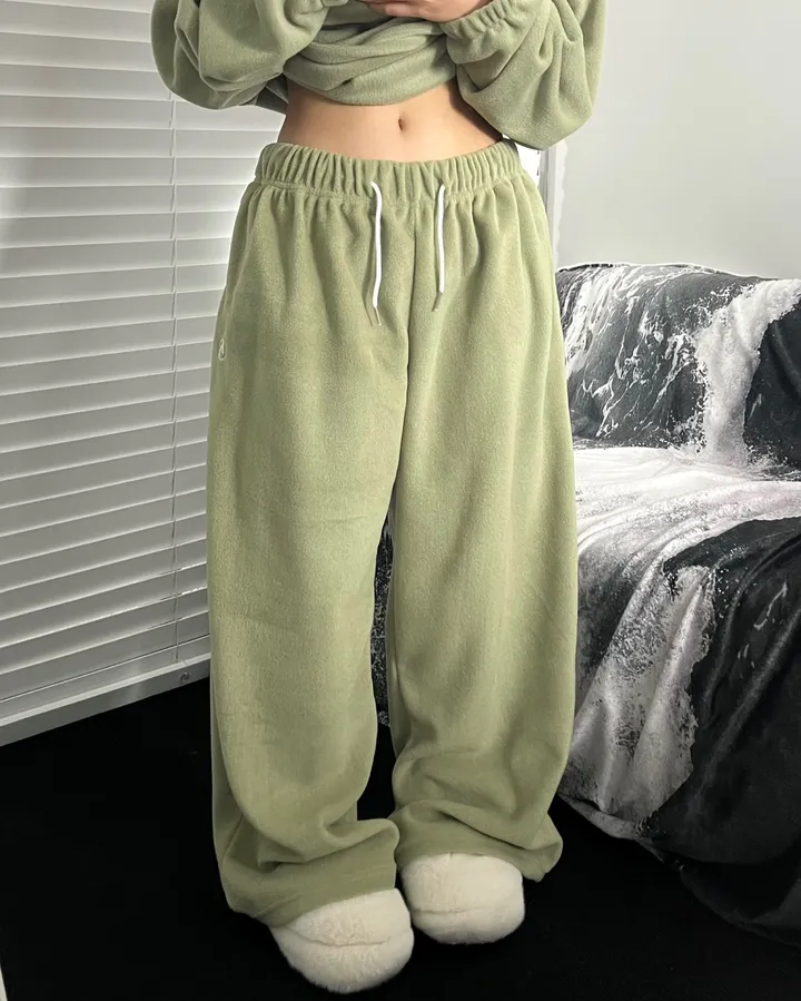[주문폭주🔥1800장돌파🙏🏻]제로 후리스 롱와이드 팬츠👖[6color/세트가능][후리스팬츠/롱팬츠/트레이닝/후리스/와이드팬츠/츄리닝] 상세 이미지 84