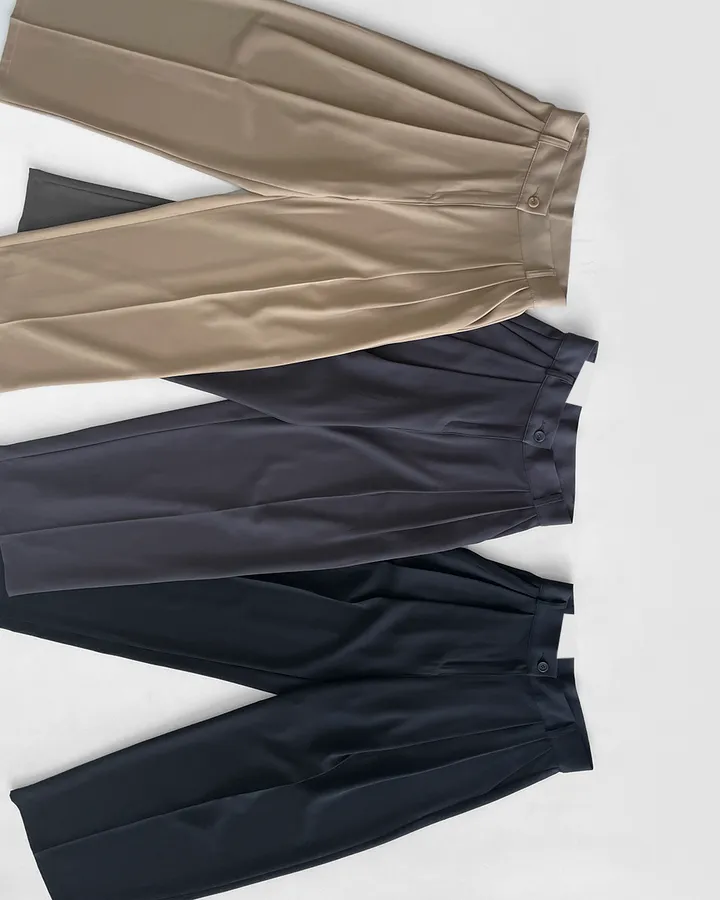 [4계절템/숏,롱/~2XL] 올리브유 메가 통 와이드 더블 핀턱 사계절 슬랙스 상세 이미지 95