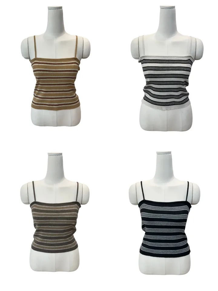Pico sand sprite sleeveless cardigan set 피코 샌드 스트라이프 나시 가디건 세트 상세 이미지 5