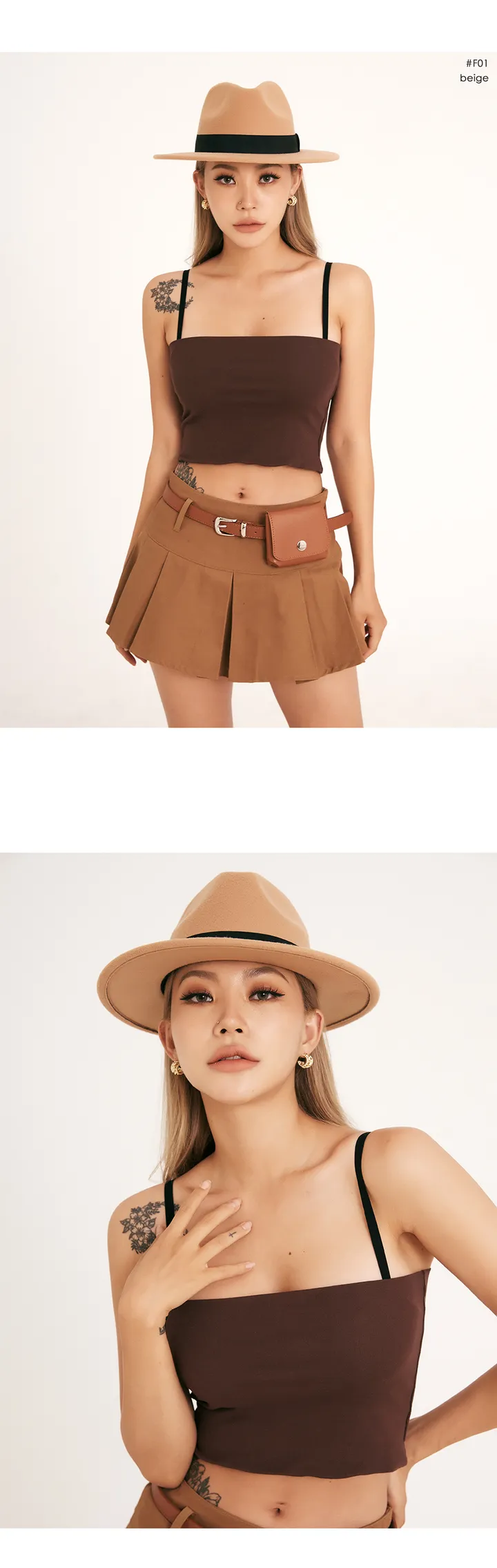 🔥 페도라 카우보이모자 중절모 울 모직 모자 상세 이미지 7