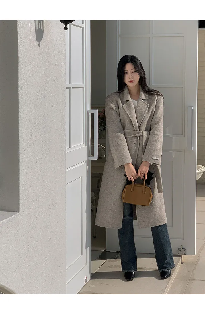 [자체제작/1만장돌파!/S-L] 브랜던 프리미엄 더블 울 핸드메이드 롱 코트 상세 이미지 48