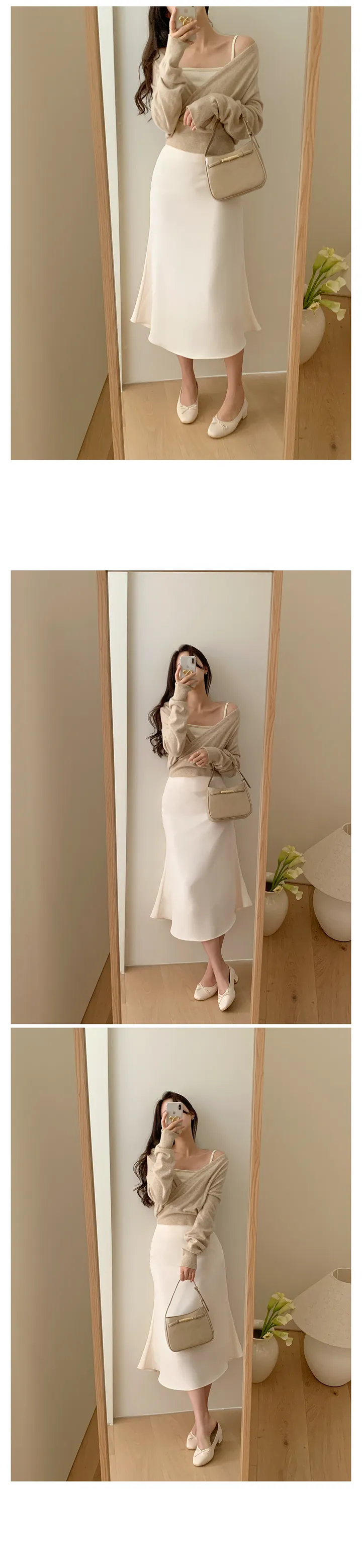 ⚜국민인생스커트⚜[10만장돌파🏆](+뉴컬러🩰/롱ver.💗)[승마살삭제핏/인생치마🩰/후기1만개🕊] 단독제작) 원조핏"1위" 쉐딩 스커트 - 14color 상세 이미지 35