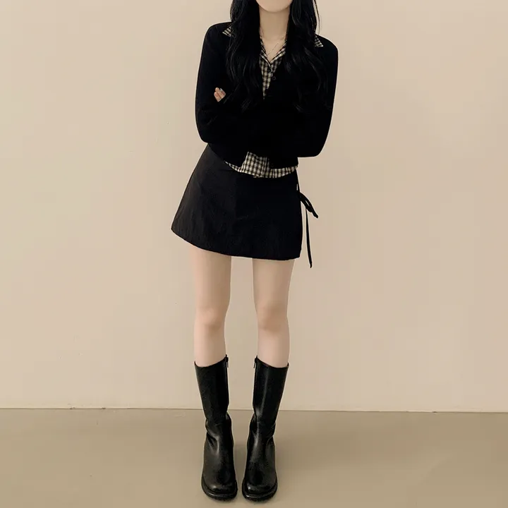 [고퀄!청순여리핏🤍] 러블리색감~ 파스텔 허리잘록 골지 슬림핏 봄여름 긴팔 크롭 니트가디건 소라 딸기우유 여름쿨톤 추천 벚꽃룩 상세 이미지 28