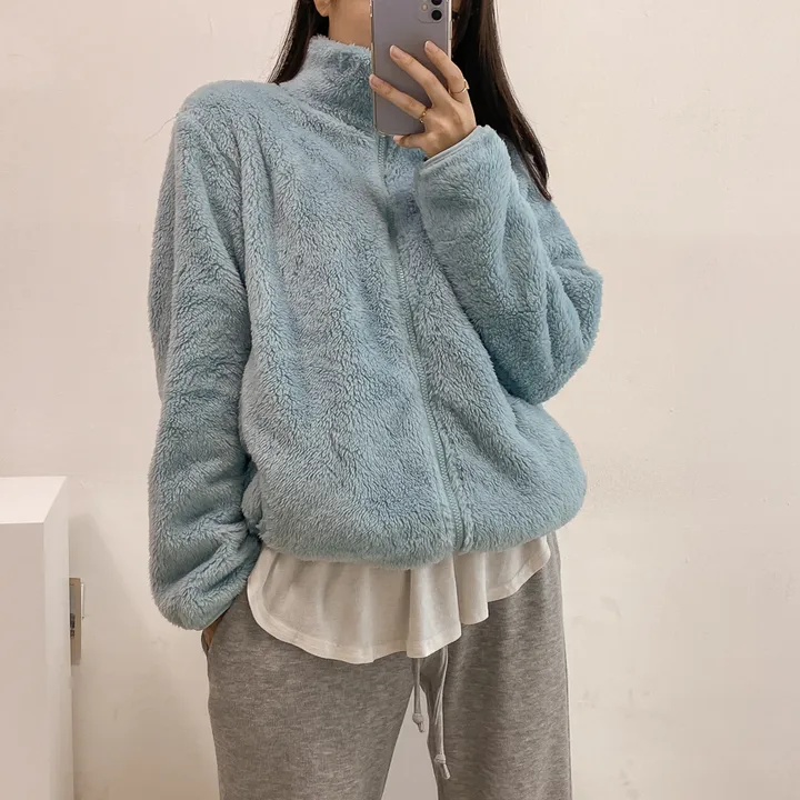 (💥강추템!! 보들보들촉감~💥) 따뜻 플리스 후리스 커플 포근 털 겨울 집업 (L~XL) 상세 이미지 29
