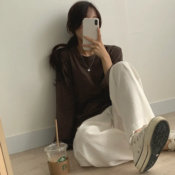 [ 필수템!/10colors ] 샌디 데일리 슬라브 긴팔T 상세 이미지 46