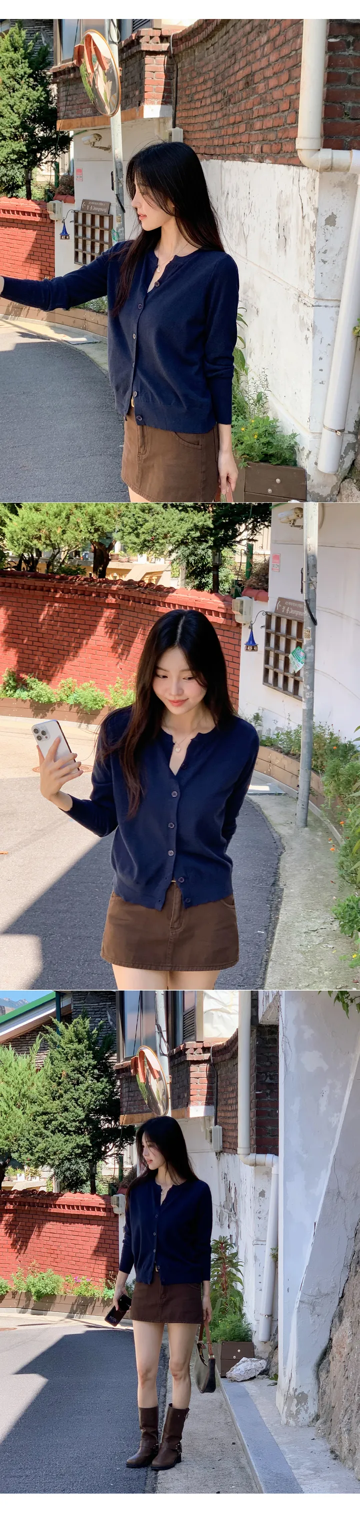 [기획]소프트 어텀 라운드 니트 가디건 (4color) 상세 이미지 14