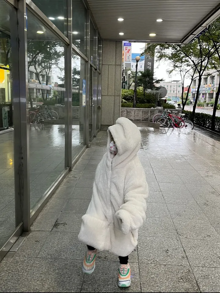 3size 남녀공용 커플룩 양털 후리스 후드집업 2color 상세 이미지 11