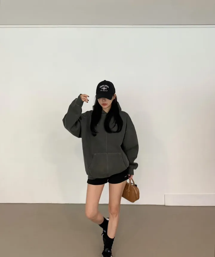 컬러추가[무조건소장/리니픽/3부레깅스/레깅스팬츠/캐주얼/가을신상/주말룩/데이트룩] 골지 마이크로 쇼츠 상세 이미지 25