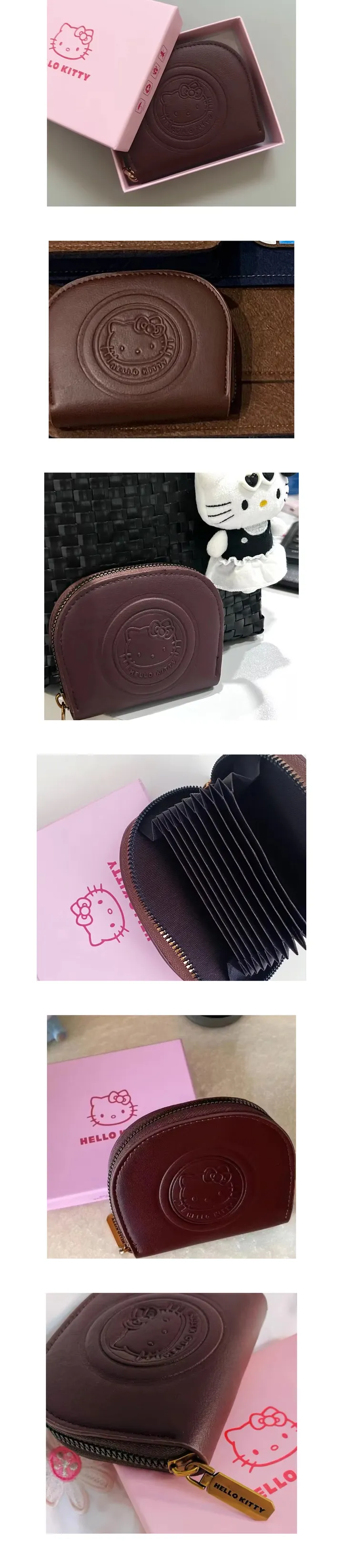 [최저가보장/박스포함] 헬로키티 아코디언 레더 카드 반지갑 :) 상세 이미지 2