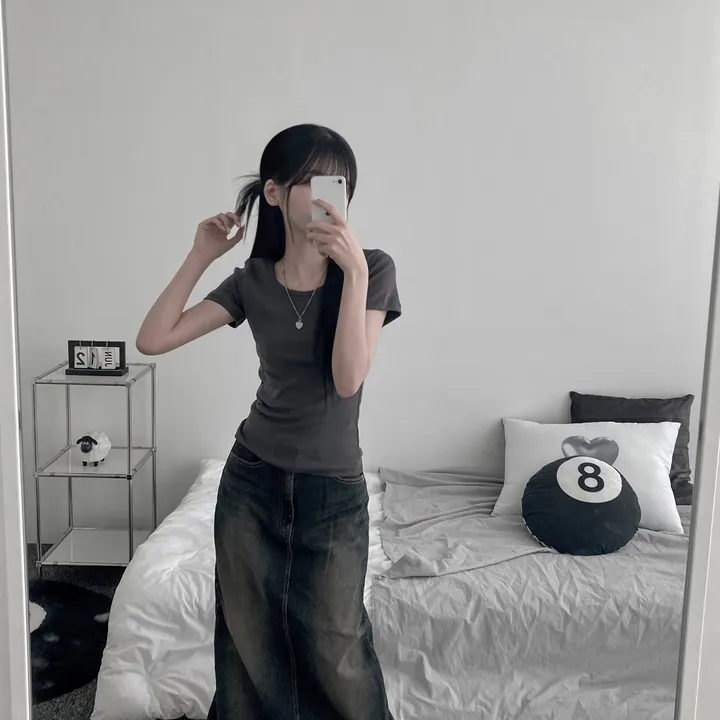 daily slim-fit short sleeve t [ 기본핏 라운드 슬림핏 스탠다드 숏 반팔 티셔츠 ] 상세 이미지 26
