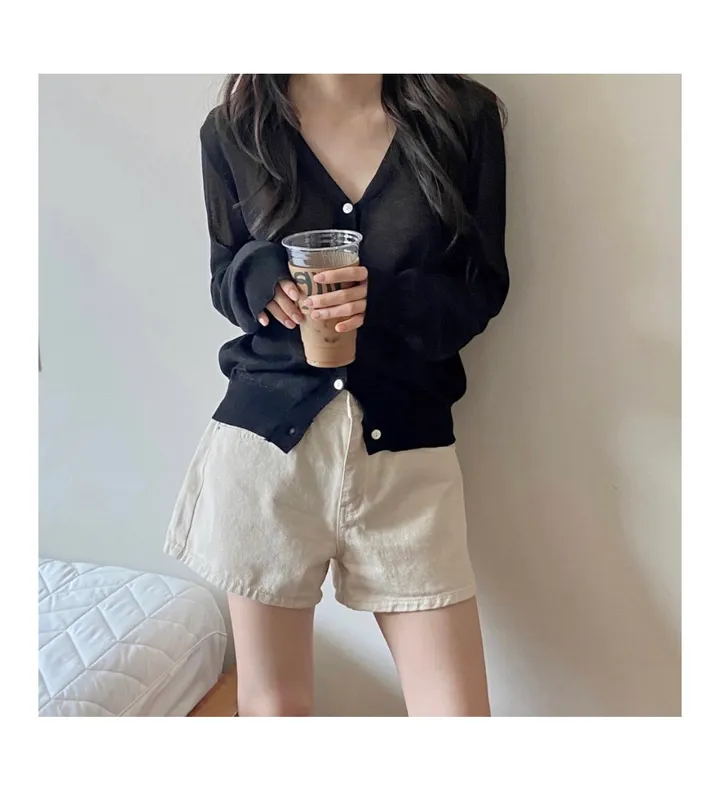 브이넥 긴팔가디건 11color 상세 이미지 35
