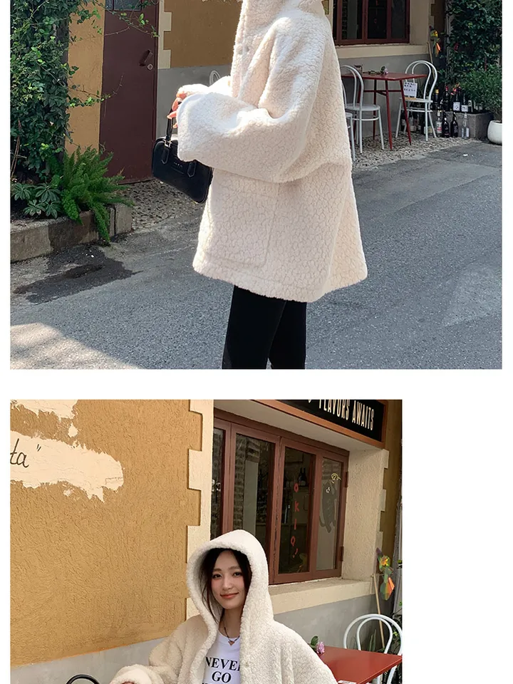 피글렛 양기모후드 무스탕 오버핏 후드집업 후리스 오버핏자켓 오버핏후드티 기모후드집업 투웨이후드집업 후드가디건 상세 이미지 17