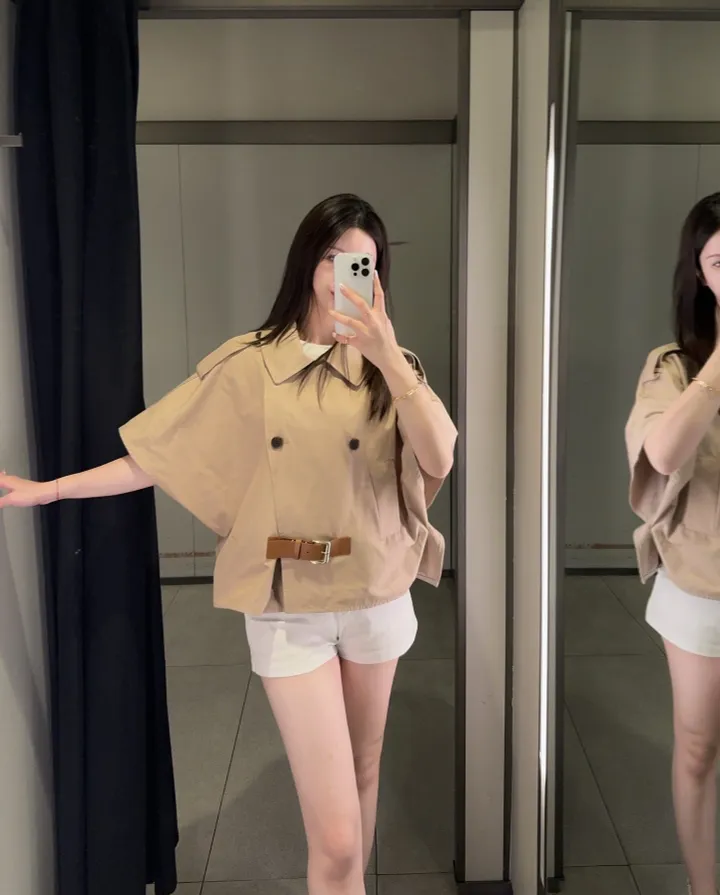 [premium] 25ss 트렌치 케이프 코트 [2color] 상세 이미지 7