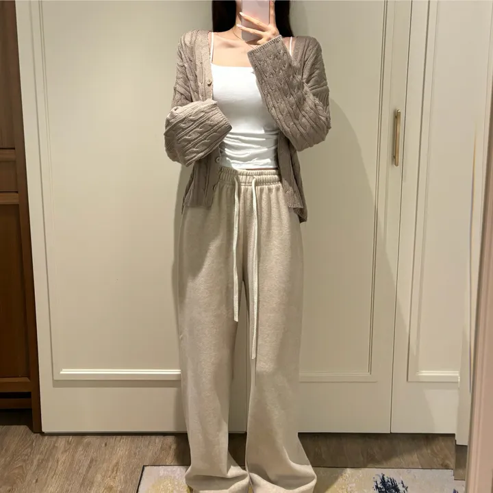 [여리무드/데일리] 쓱걸치는🤎 케이블 긴팔 꽈배기 가디건 겨울 봄 가디건 (4color) 상세 이미지 4