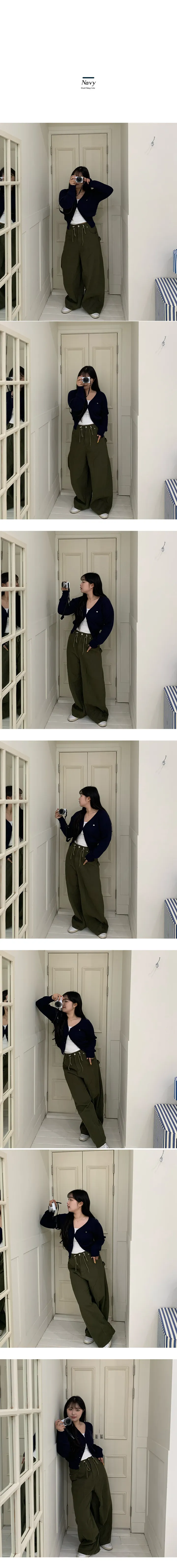 [봄추천템!] 베이직 팬던트 브이넥 나그랑 루즈핏 가디건 상세 이미지 15