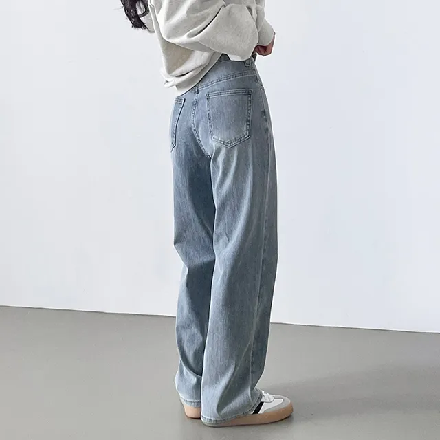 [3기장/S~2XL!] 라이크 그레이시연청+진청 스판데님와이드팬츠 YKK 2color 상세 이미지 4