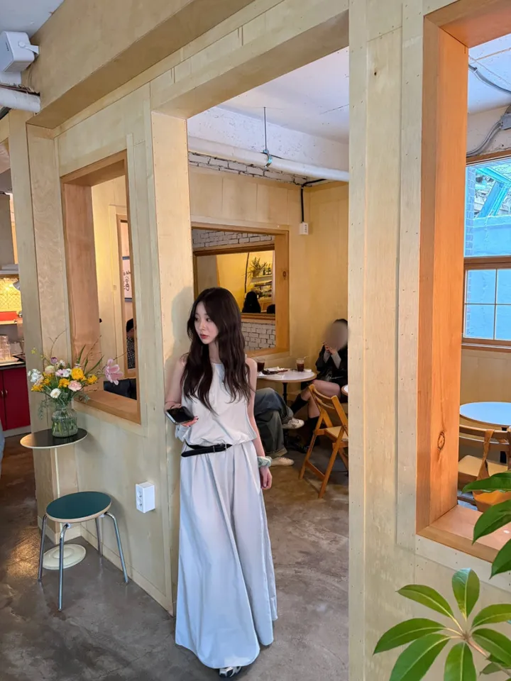 [세트가능/인생샷건지는코디]바넷벌룬투피스set(1color)/벌룬스커트/밴딩스커트/롱스커트/맥시스커트/나시블라우스/벌룬블라우스/체형코도세트/셋업/투피스/세트/따로구매가능 상세 이미지 4