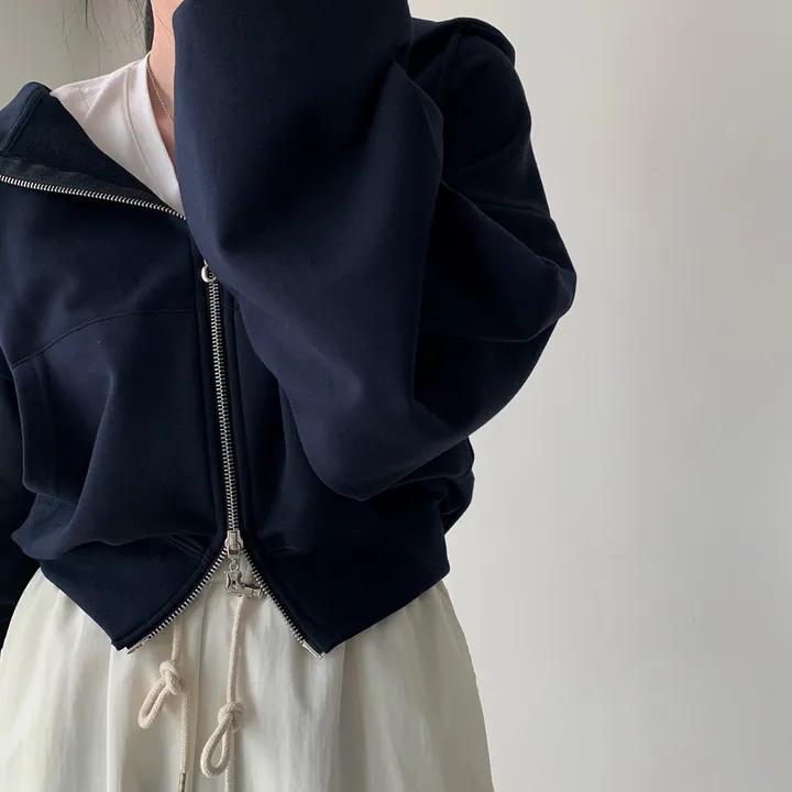 [💖후기극찬/봄,가을교복💖]  자체제작 #크치Made 꿈에 나온 핏, 사계절 입는 크롭 투웨이 후드집업 - zipup : 봄,봄아우터,봄자켓,가을,가을아우터 상세 이미지 53