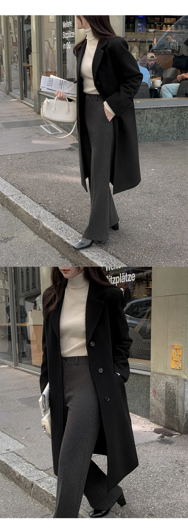 [자체제작/2천장돌파!/S-XL]프레이 스텐카라 탄탄 싱글 롱 코트 상세 이미지 64