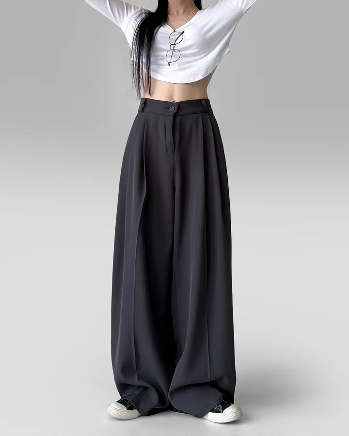 [4계절템/숏,롱/~2XL] 올리브유 메가 통 와이드 더블 핀턱 사계절 슬랙스 상세 이미지 60