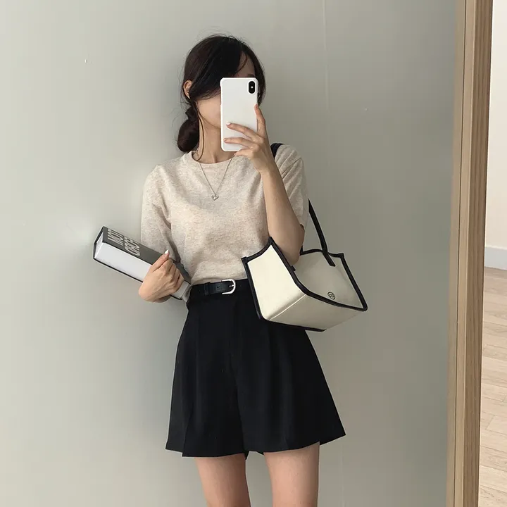 [ 샥출발*.* 데일리/9colors] 프루츠 라운드 반팔 니트 상세 이미지 20