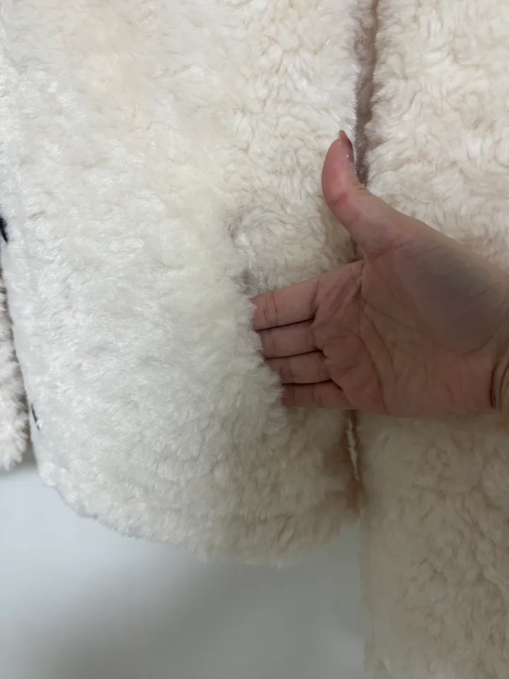 [도톰따뜻/털빠짐X] 테디 하이넥 양털 뽀글이 무스탕 자켓 양털무스탕 숏자켓 퍼자켓 양털패딩 양털코트 상세 이미지 30