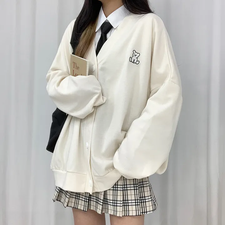 🌸봄신상/오버핏🌸 베스트 가디건 모음전 ✔ 오버핏가디건 니트가디건 학생가디건 교복가디건 스쿨룩가디건 캐릭터 빅사이즈 아우터  봄 봄옷 봄가디건 크롭가디건 롱가디건 봄아우터 상세 이미지 6
